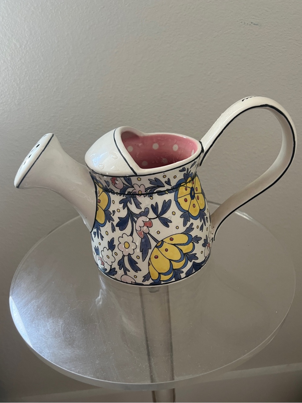 Anthropologie Molly & Hatch ceramic watering can planter
